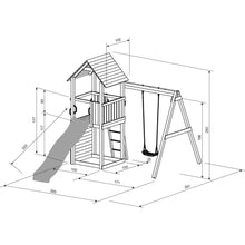Load image into Gallery viewer, parque infantil para jardín mededidas.