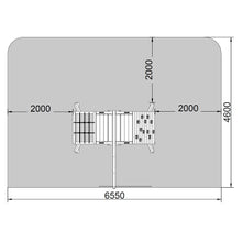 Load image into Gallery viewer, Big Leader Spider Teak color playground with climbing wall