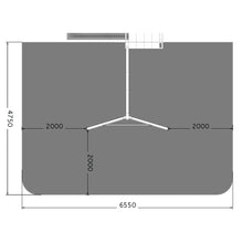 Carregar imagem no visualizador da galeria, Módulo de ampliação baloiço duplo cor Teca