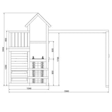 Load image into Gallery viewer, Parque infantil para jardín con medidas