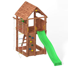 Carregar imatge al visor de la galeria, Parque infantil fortress con alto tobogán