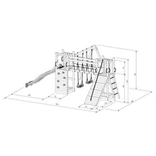 Cargar imagen en el visor de la galería, Parque infantil para jardín medidas