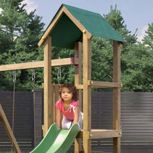 Load image into Gallery viewer, casita de madera con tobogán