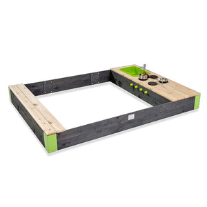 Aksent wooden sandbox with kitchen 200x140cm