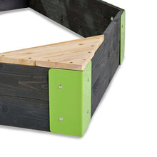 Cargar imagen en el visor de la galería, Arenero de madera en forma de Barco Aksent 190x90cm
