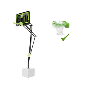 Aro de Baloncesto con Red EXIT Dunkring - Verde