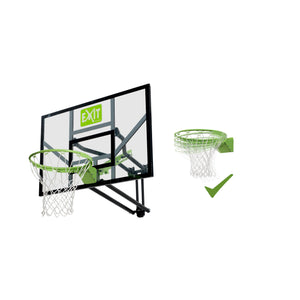 EXIT Dunkring Basketball Hoop with Net - Green