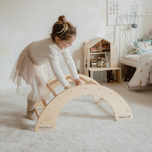 Arco de Columpio y Escalda Pikler de madera