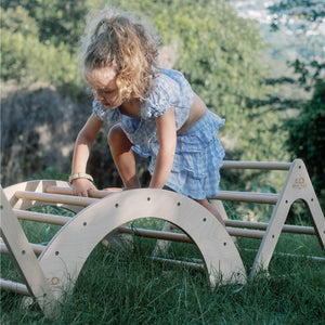 Arco de Columpio y Escalda Pikler de madera