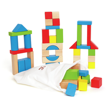 Load image into Gallery viewer, Wooden Building Blocks - 50 pieces
