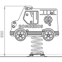 Cargar imagen en el visor de la galería, Balancín Muelle Camión de bomberos inclusivo
