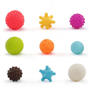 Jogo para bebés Bolas sensoriais 10 peças