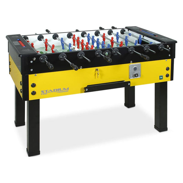 Professional Stadium yellow table football with coinshute