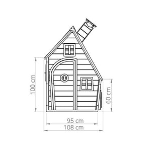 Fantasia 100 wooden Playhouse in Red