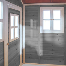 Load image into Gallery viewer, Gray Loft wooden Playhouse
