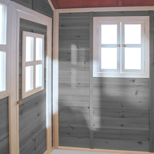 Gray Loft wooden Playhouse