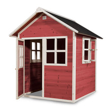 Cargar imagen en el visor de la galería, Casita infantil de madera Loft 100 color Rojo
