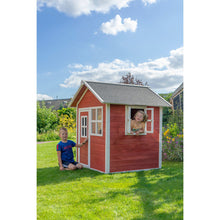 Cargar imagen en el visor de la galería, Casita infantil de madera Loft 100 color Rojo
