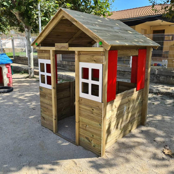 Large wooden playhouse for public use - XL School 