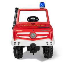 Load image into Gallery viewer, Mercedes fire truck with pedals and gears
