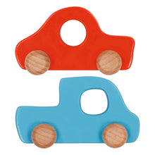 Load image into Gallery viewer, Goki toy roads with 2 wooden cars
