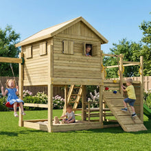 Carregar imatge al visor de la galeria, Parque Infantil Fungoo ALOHA con Casa de madera elevada
