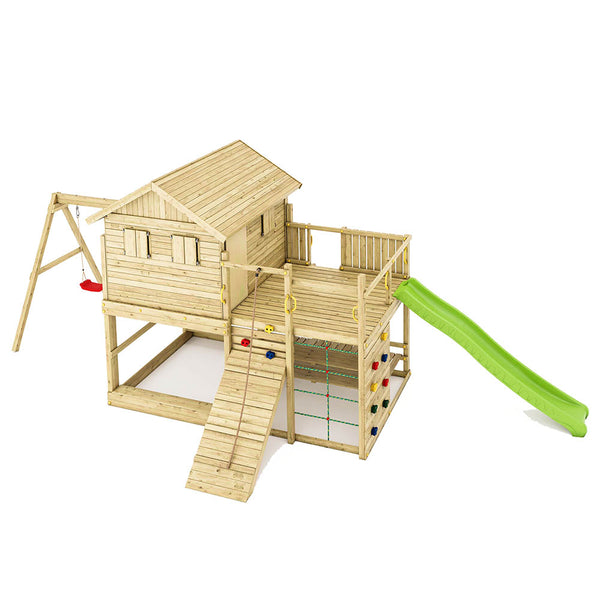 Parque Infantil Fungoo ALOHA con Casa de madera elevada