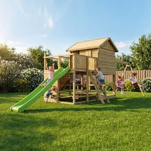 Carregar imatge al visor de la galeria, Parque Infantil Fungoo ALOHA con Casa de madera elevada
