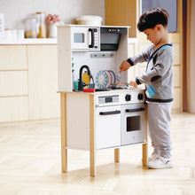 Load image into Gallery viewer, Modern smart wooden toy kitchen
