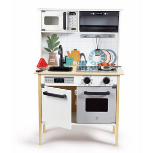 Modern smart wooden toy kitchen