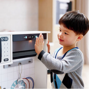 Modern smart wooden toy kitchen