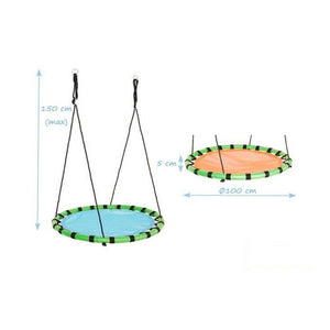 Gronxador niu VARI 100 cm – Seient rodó infantil - Blau clar