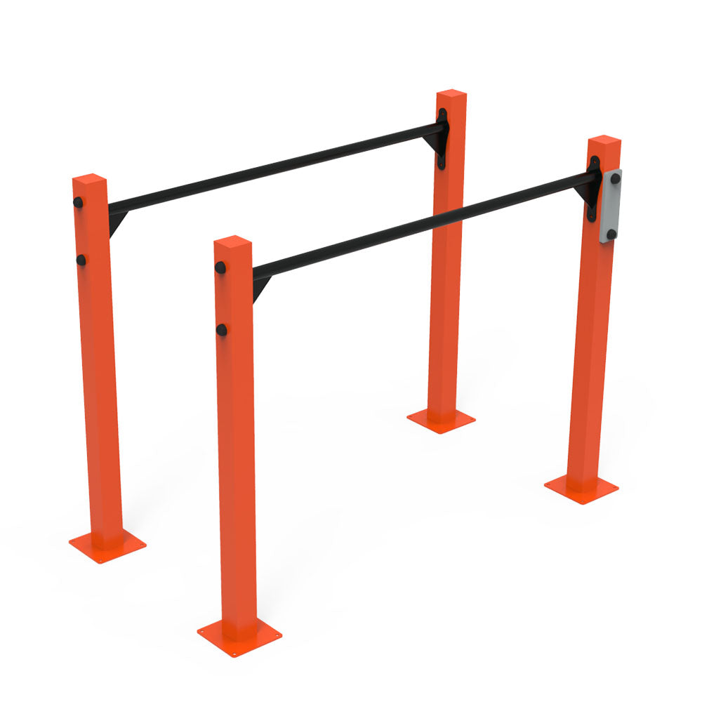 Conjunto Calistenia Barras 1200 Paralelas Juego y Jardin