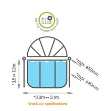 Cargar imagen en el visor de la galería, Cubierta Exit para piscina 300cm
