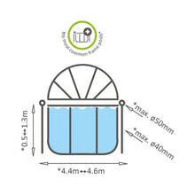 Cargar imagen en el visor de la galería, Cubierta Exit para piscina 450cm
