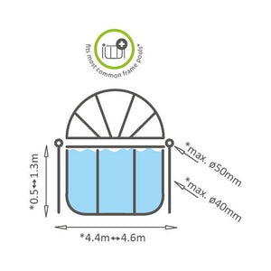 Exit pool cover 450cm