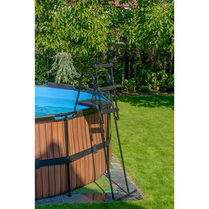 Escalera de Piscina EXIT para Altura de Estructura de 108-122cm - Negro