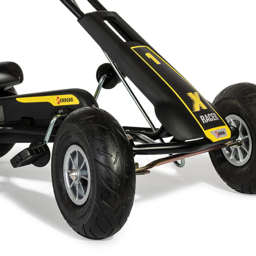adults pedal go kart ATX Racer pedal Gokart black and yellow