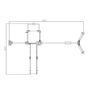 Maxi 4 playground with swing for public use