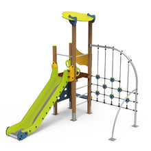 Load image into Gallery viewer, Lima 3 playground with slide and climbing net for public use
