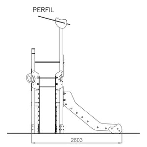 Lima 9 playground with 2 Slides for public use