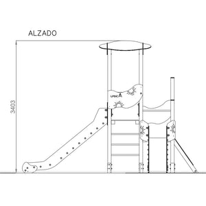 Lima 9 playground with 2 Slides for public use