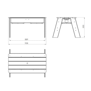 Aksent sand and water table