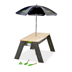 Sand and Water Table with Parasol and Gardening Tools Aksent