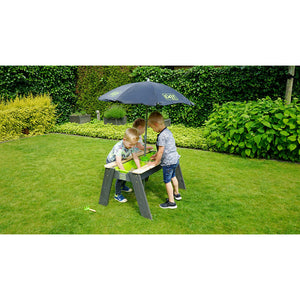 Mesa de arena y agua con Parasol y Herramientas de Jardinería Aksent