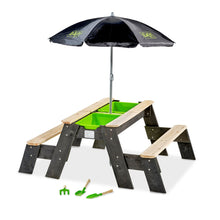 Load image into Gallery viewer, Sand and water table with Picnic, Parasol, Tools and two Benches
