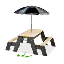 Load image into Gallery viewer, Sand and water table with Picnic, Parasol, Tools and two Benches
