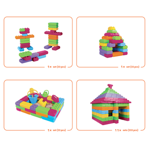 Bloques de construcción Mega Bricks 33 Pastel