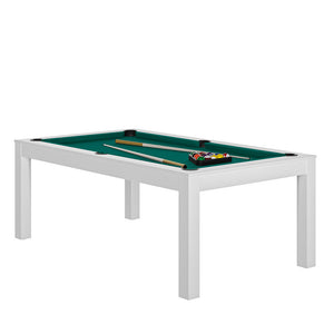 mesa de billar moderna con tela color verde