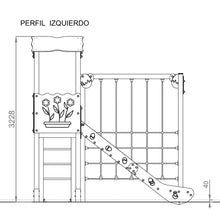 Carregar imatge al visor de la galeria, Parc Infantil dues torres i xarxa d&#39;escalada Granja 6 - Ús públic
